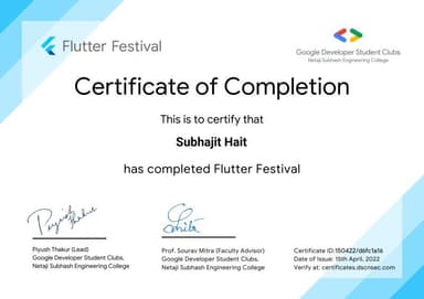 Flutter Apprenticeship