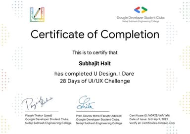 UI/UX Apprenticeship